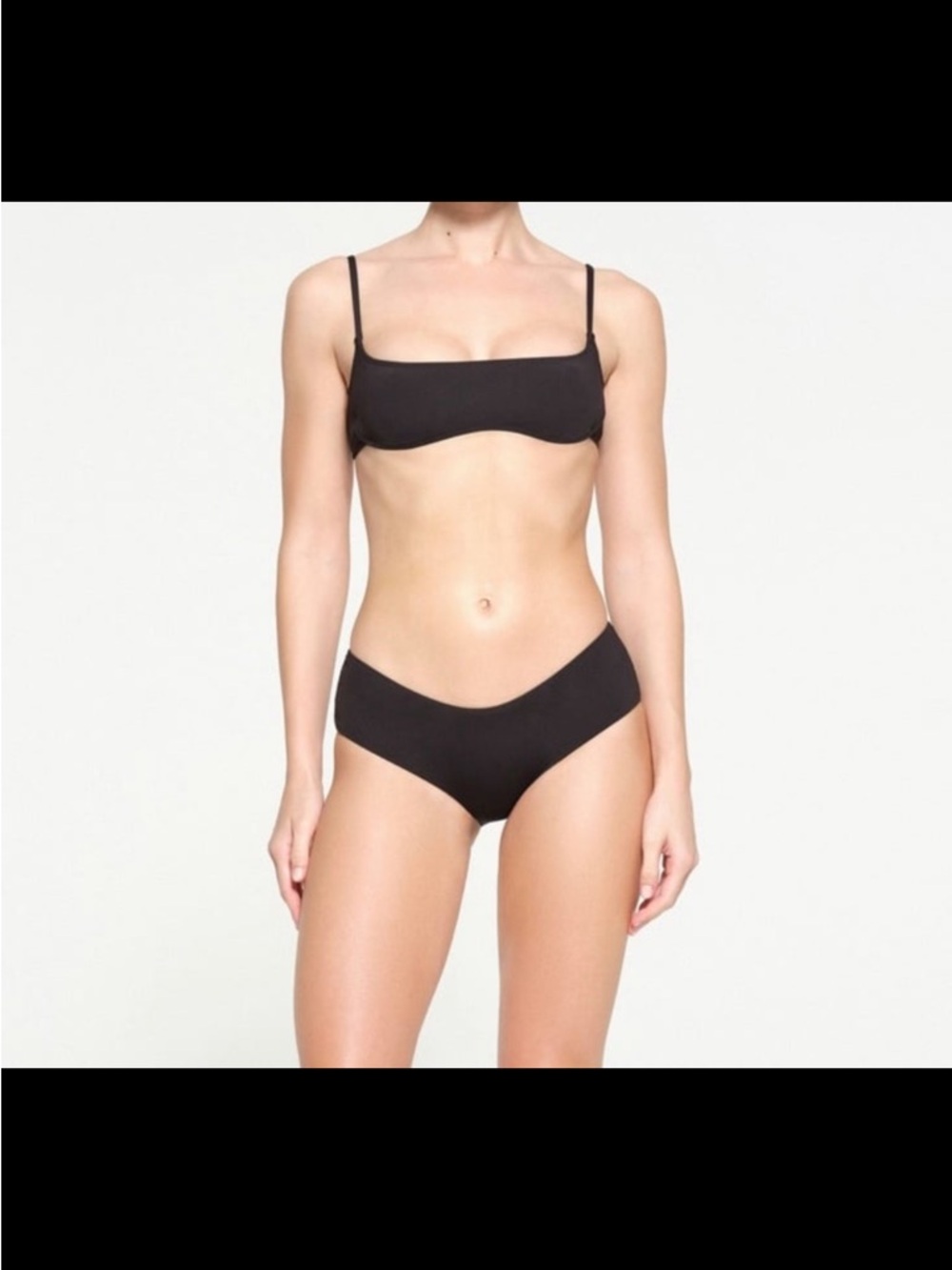 NWOT SKIMS Black Minimalist Bikini